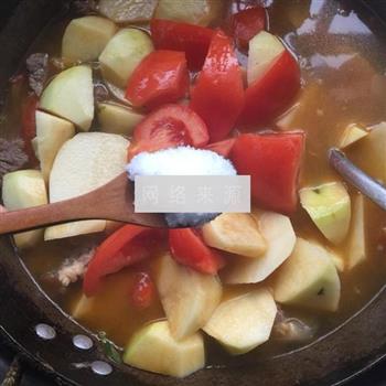 西红柿牛腩炖土豆的做法图解7