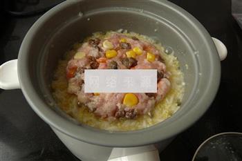 海参肉饼小米饭的做法图解5