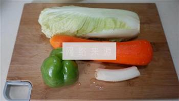 肉丝蔬菜炒面的做法步骤6