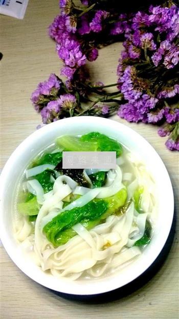 紫菜生菜宽面的做法图解5