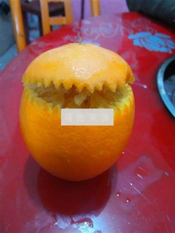橙子蒸鸡蛋的做法图解3