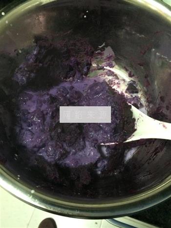 西米紫薯卷的做法图解2