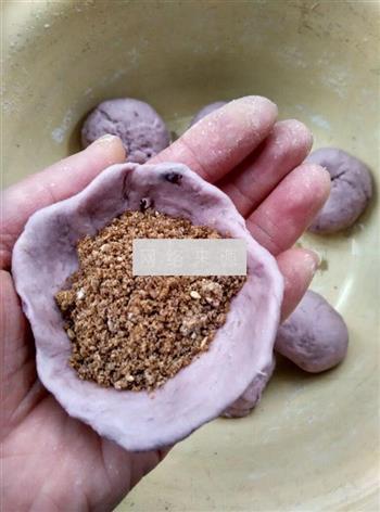 紫薯烫面红糖炸糕的做法图解5