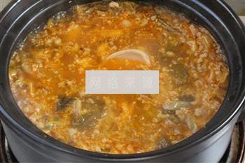 韩式辣白菜豆腐锅的做法步骤6