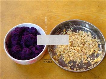 紫薯牛奶饼的做法步骤1