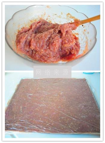 黑椒牛肉脯的做法步骤4