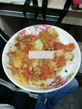 西红柿土豆盖浇饭的做法步骤2