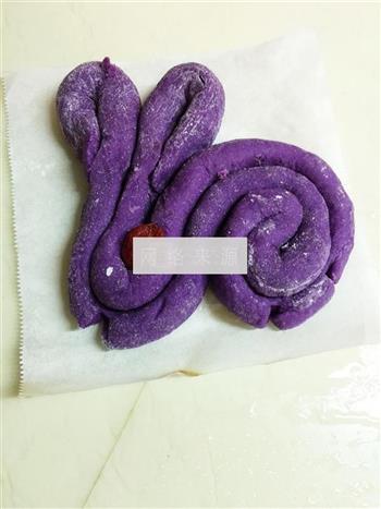 紫薯开花馒头的做法步骤10