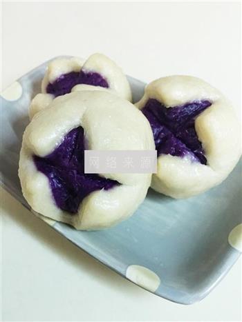 紫薯开花馒头的做法步骤13