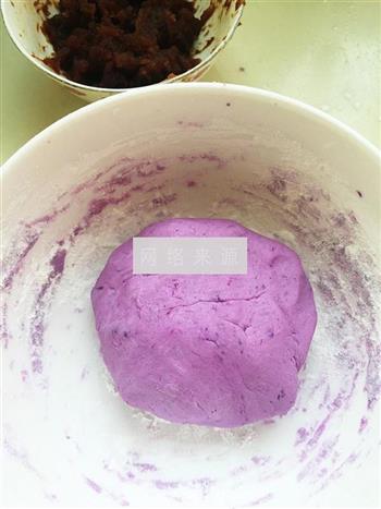 枣泥紫薯米花饼的做法图解4