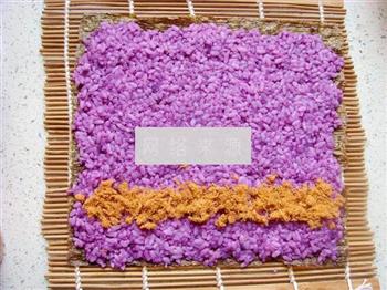 紫薯肉松寿司卷的做法图解10