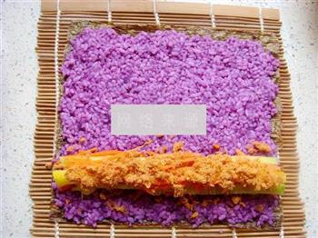 紫薯肉松寿司卷的做法图解12