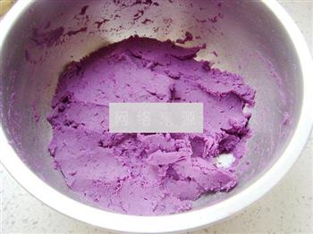 紫薯肉松寿司卷的做法图解2