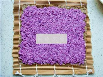 紫薯肉松寿司卷的做法步骤9
