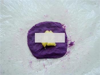 紫薯菠萝茶巾绞的做法图解5