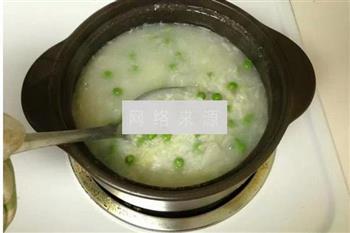 白菜豌豆粥的做法步骤3