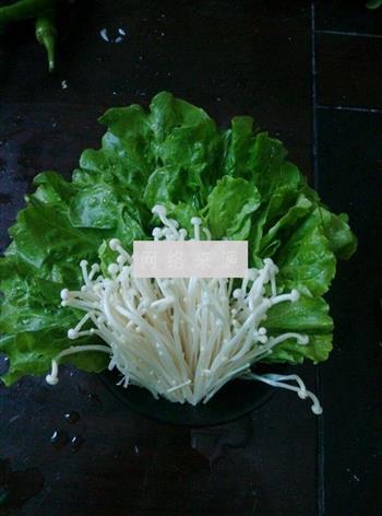 生菜与椒盐培根的做法步骤2