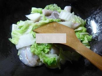 白菜煮虾潺的做法图解4