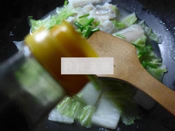 白菜煮虾潺的做法步骤6
