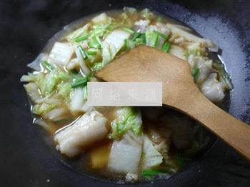 白菜煮虾潺的做法步骤8