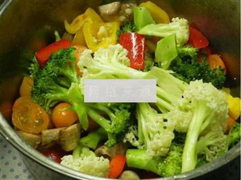 温泉蛋热蔬菜沙拉的做法图解1
