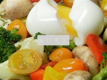 温泉蛋热蔬菜沙拉的做法图解5