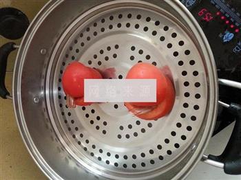 茶香虾仁番茄盅的做法图解8
