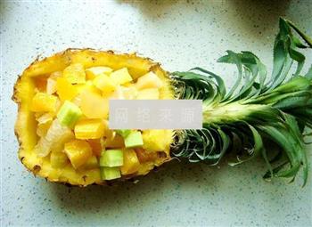 菠萝盅水果沙拉的做法步骤3