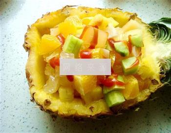 菠萝盅水果沙拉的做法步骤5