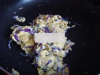 紫甘蓝炒鸡蛋的做法步骤7