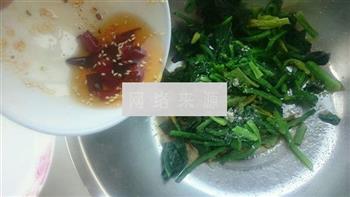 陈醋菠菜花生米的做法步骤9