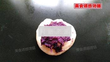 花朵紫薯面包的做法图解4