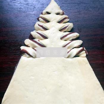 圣诞树豆沙包的做法步骤10