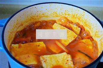 辣白菜豆腐汤的做法图解7