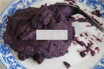 山药紫薯桂花糕的做法图解2