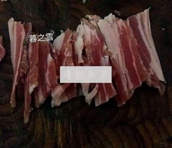 火腿肉炒娃娃菜的做法图解2