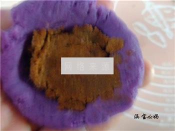紫薯豆沙饼的做法图解7