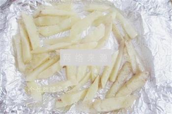 低热量薯条的做法步骤5