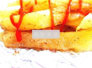 低热量薯条的做法步骤7