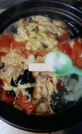 西红柿蘑菇蛋花汤的做法步骤5