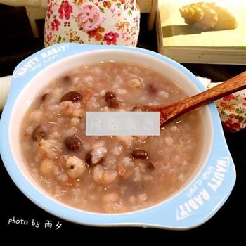 红豆米仁养生粥的做法图解6