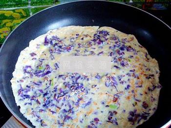 紫甘蓝鸡蛋饼的做法图解9