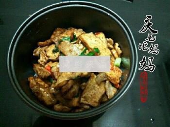 香干肉片盖码饭的做法图解10