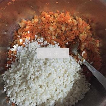 胡萝卜糯米蒸排骨的做法步骤3