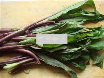 炒紫菜苔的做法图解1