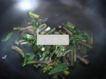 炒紫菜苔的做法步骤6