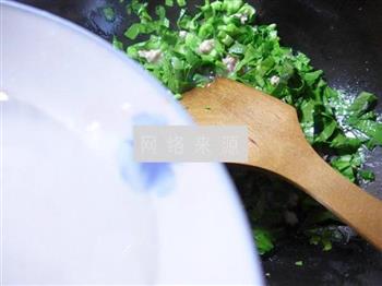 肉末油菜蕻炒老豆腐的做法图解7