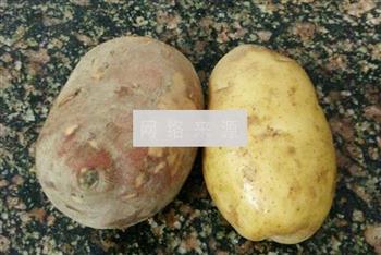 土豆红薯蒸花肉的做法图解4