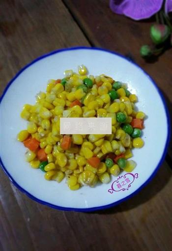 清炒玉米青豆粒的做法步骤5