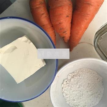 炸胡萝卜豆腐丸子的做法步骤1